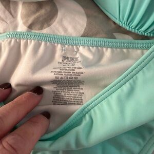 Victoria's Secret PINK Aqua Bikini  set New